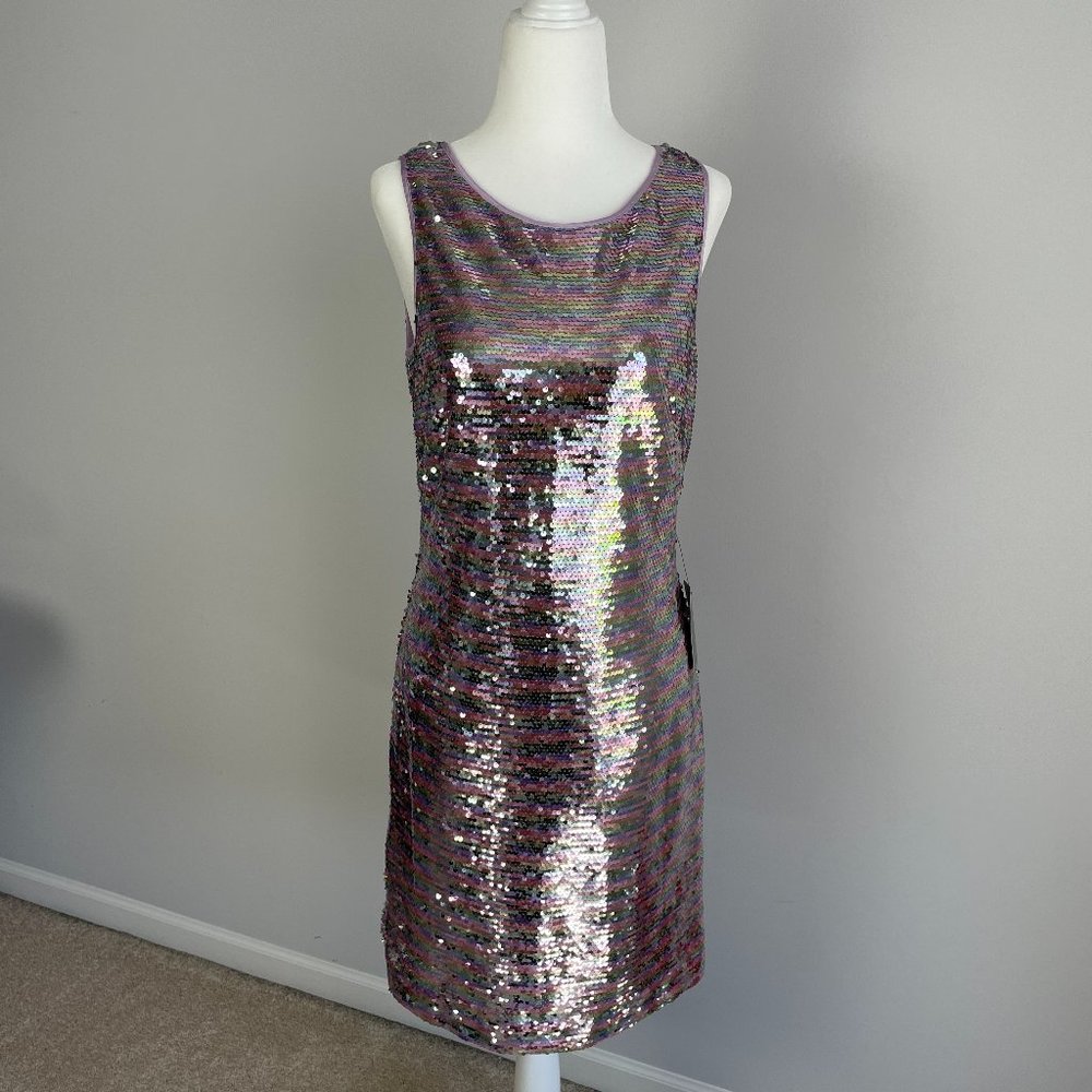 Vince Camuto Pastel Sequin Dress - size 6 (New)